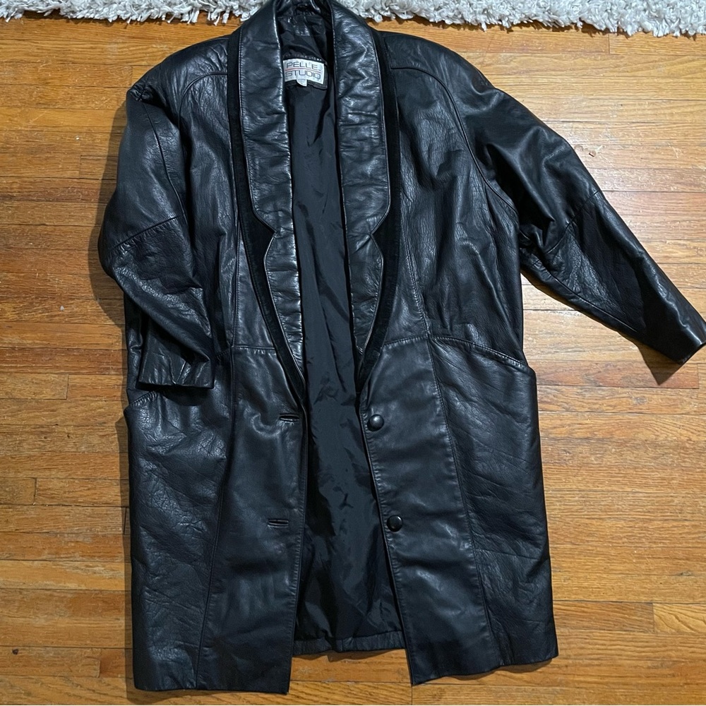 Vintage leather coat